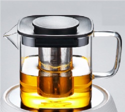 Square Hongyun Glass Tea Pot