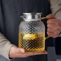 grain pattern glass kettle